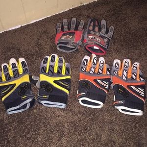 3 pair lot Fox racing gloves